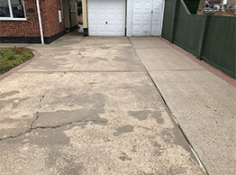 Concrete drive before