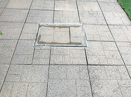 Paving after cleaning